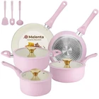 Cookware Set Piece Non Stick Pink Ceramic Induction HC3302-11PG Melenta New. Price: $89.99.