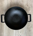 Commercial Grade Cast Iron Wok Bruntmor 14 With Handles Used. Price: $49.99.