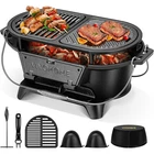 Cast Iron Grill W/ Interchangeable Grates & Griddle For Camping Picnic Bbq New. Price: $63.99.