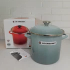 Creuset Enameled Steel 8 Quart Stockpot, Sea Salt - New. Price: $119.95.