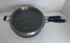 Calphalon Select HCH141 4QT. Saucepan With Two Glass Lids Used. Price: $44.99.