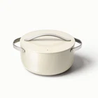 Caraway Home 6.5QT Dutch Oven With Lid Cream: Ceramic Nonstick New. Price: $105.99.