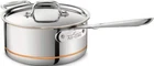 All-clad 3-QT Copper Core 5-PLY Bonded Sauce Pan With Lid (scratch) New. Price: $169.99.