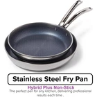 Viking 3-PLY Non Stick Frying Pans 2-PIECE Hybrid Plus Stainless Steel 9.5 & 11" New. Price: $179.99.