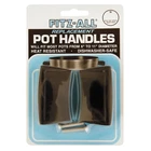Tops 55710 Glossy Black Fitz-all Replacement Pot Handles (set Of 2) New. Price: $9.41.