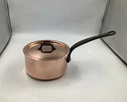 Mauviel M'hertiage M250C Saucepan With Lid, 1.9 Quart. New. Price: $449.95.