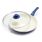 Pan Skillet 12 Inch Ceramic Nonstick Dishwasher Safe Blue Greenlife Frying Soft New. Price: $59.99.