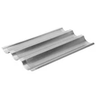 3 Pcs Stainless Steel French Bread Waves Baking Tray Pan Baguette Tool Set New. Price: $37.51.