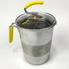 Kuhn Rikon Stainless Steel Vegetable Steamer 11" 4TH Burner Pot W/ Basket 18/10 Used. Price: $20.88.