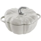 Staub Cast Iron Pumpkin Cocotte With Stainless 3.5-QT, White Truffle New. Price: $525.99.
