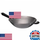 Imusa Natural Wok With Triangle Handle, 14-INCH, Silver New. Price: $44.75.