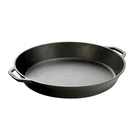 Lodge Cast Iron Seasoned 17" Dual Handle Pan New. Price: $49.99.