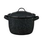 Granite Ware Enamel On Steel Bean Pot With Lid, 4-QUART, Speckled Black New. Price: $34.79.