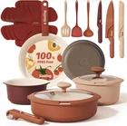 Carote 22 Pcs Non Stick Pots Pans Ceramic Cookware Set Detachable Handle New. Price: $89.99.