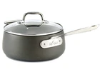 All-clad HA1 Expert Nonstick 3.5-QT Black Saucepan & Lid Stainless Steel 18" New. Price: $86.00.