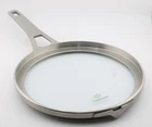 Calphalon Replacement Lid 8.75 Inch Glass Stainless Steel Cookware Cover Pot Pan Used. Price: $16.99.