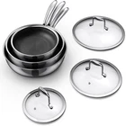 Momostar Hybrid Nonstick 6-PIECE Fry Set 8 10 And 12-INCH Pots New. Price: $149.40.