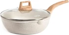 12 Inch Nonstick Deep Frying Pan With Lid, 5.5 Qt Jumbo Cooker Skillet New. Price: $40.51.