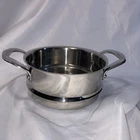 Cuisinart Strainer Steamer Insert 7116-18S Stainless Steel Colander 7" Handles Used. Price: $16.00.
