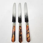 Barenthal L'art Table Stainless 18/10 Silverware Tortoise Handle Knives Used. Price: $15.00.