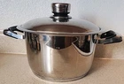 Vintage Rainbow Nutri Stahl Thermic 6 7 Qt Stock Pot W/ Lid Stainless Used. Price: $95.00.