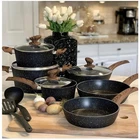 Kitchen Academy 12-PIECE Granite Cookware Set New. Price: $175.99.