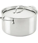 Hestan Probond Luxe 8-QUART Saucepan With Lid. Pot Stainless Steel New. Price: $250.00.