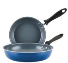 Farberware Ceramic Cookware Set Teal Gray 9" 11" Twin Pack Skillets New. Price: $11.19.