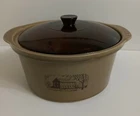 Vintage Amana Radarange 4 Qt Stoneware Country Cooker & Lid Microwave Cooking Used. Price: $43.00.